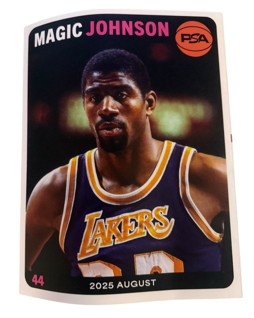 Magic Johnson 2025 August PSA Card Magazine Los Angeles Lakers Volume No 44